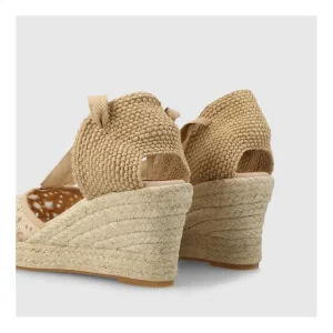 Best Sale Alpargatas Beige Flowi Mujer Cuñas Y Alpargatas