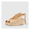 Sale Alpargatas Beige Vinis Mujer Cuñas Y Alpargatas