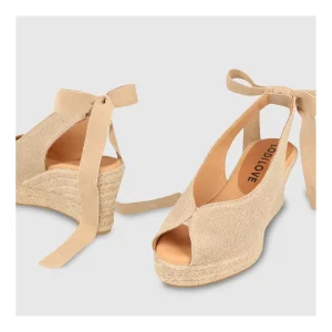 Sale Alpargatas Beige Vinis Mujer Cuñas Y Alpargatas
