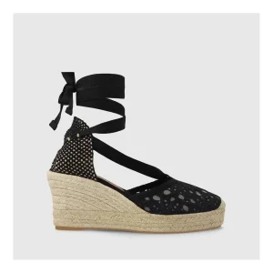 Best Sale Alpargatas Negras Flowi Mujer Cuñas Y Alpargatas
