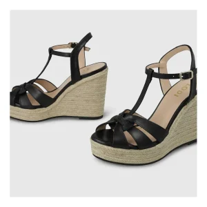 Flash Sale Cuñas Negras Yunari Mujer Cuñas Y Alpargatas