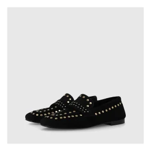 Outlet Mocasines Negros Be4771 Mujer Mocasines