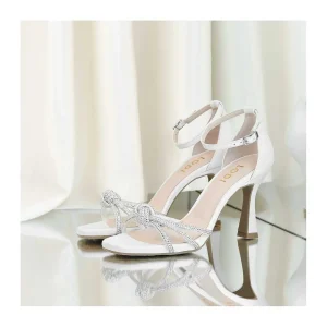 Flash Sale Sandalias De Novia Blancas Haluxur Mujer Sandalias De Novia