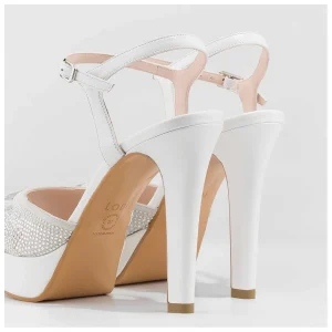 Outlet Sandalias De Novia Blancas Tincia Mujer Sandalias De Novia