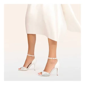 Sale Sandalias De Novia Blancas Yamae Mujer Sandalias De Novia