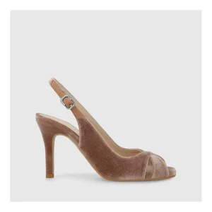 Hot Sandalias De Novia Terciopelo Rosa Siula-Teno Mujer Sandalias De Novia