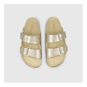 Hot Sandalias Doradas B-Duo Mujer Zapatos Planos