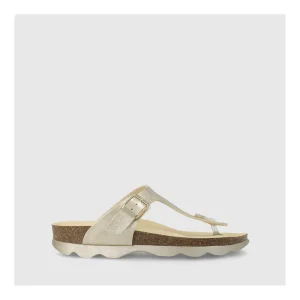 New Sandalias Doradas B-Esclava Mujer Zapatos Planos