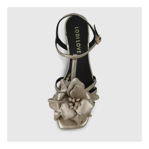 Cheap Sandalias Doradas Bot5200 Mujer Sandalias