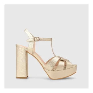 Online Sandalias Doradas Tisana Mujer Sandalias