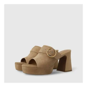New Sandalias Marrones Pe4700 Mujer Sandalias