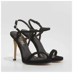 Store Sandalias Negras Cannes Mujer Sandalias