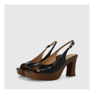 Hot Sandalias Negras Gin4510 Mujer Sandalias