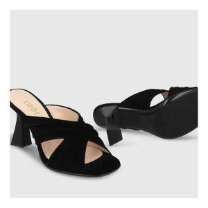 Store Sandalias Negras Hipos Mujer Sandalias