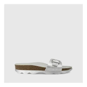 Clearance Sandalias Plateadas B-Pala Mujer Sandalias