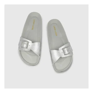 Clearance Sandalias Plateadas B-Pala Mujer Sandalias
