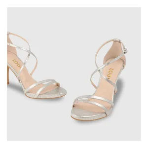 Online Sandalias Plateadas Inriko-X Mujer Sandalias