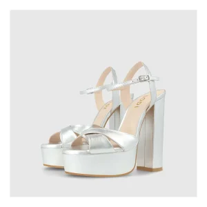 Best Sandalias Plateadas Xemba Mujer Sandalias