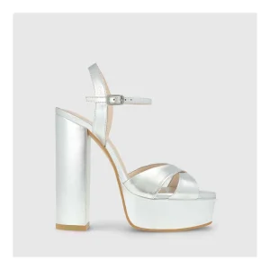 Best Sandalias Plateadas Xemba Mujer Sandalias