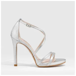 Cheap Sandalias Plateadas Yuriko-X Mujer Sandalias