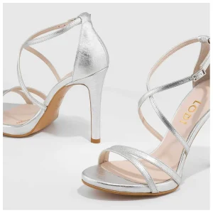 Cheap Sandalias Plateadas Yuriko-X Mujer Sandalias