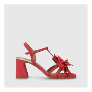 Outlet Sandalias Rojas Bot5200 Mujer Sandalias