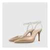 Clearance Zapatos De Salón Dorados Solux Mujer Zapatos De Salón